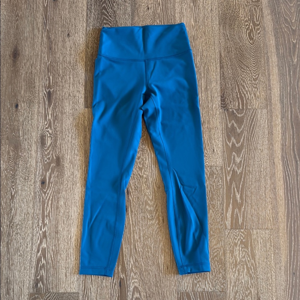 Lululemon wundertrain teal leggings